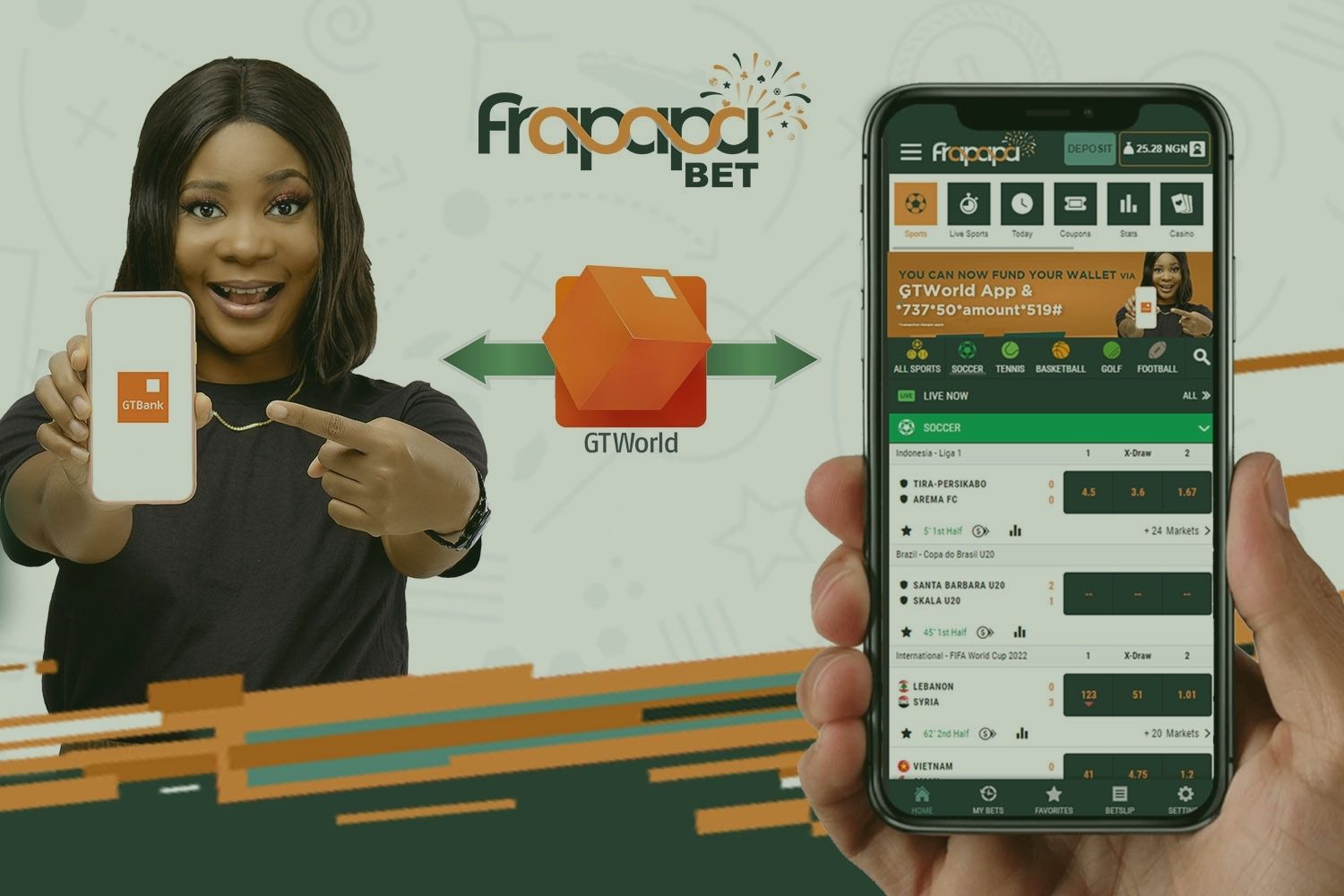 Funding your Frapapa BET Account from your GTBank Mobile App