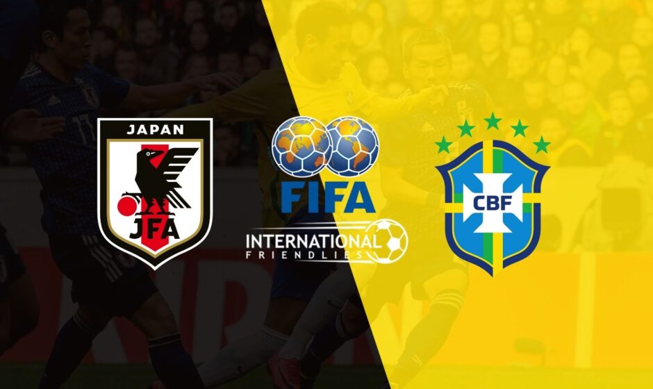 Japan vs Brazil International Friendly banner