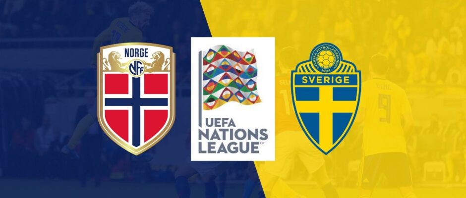 UEFA Nations League - Norway vs Sweden fixture banner
