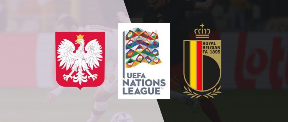 UEFA Nations League - Poland vs Belgium fixture banner