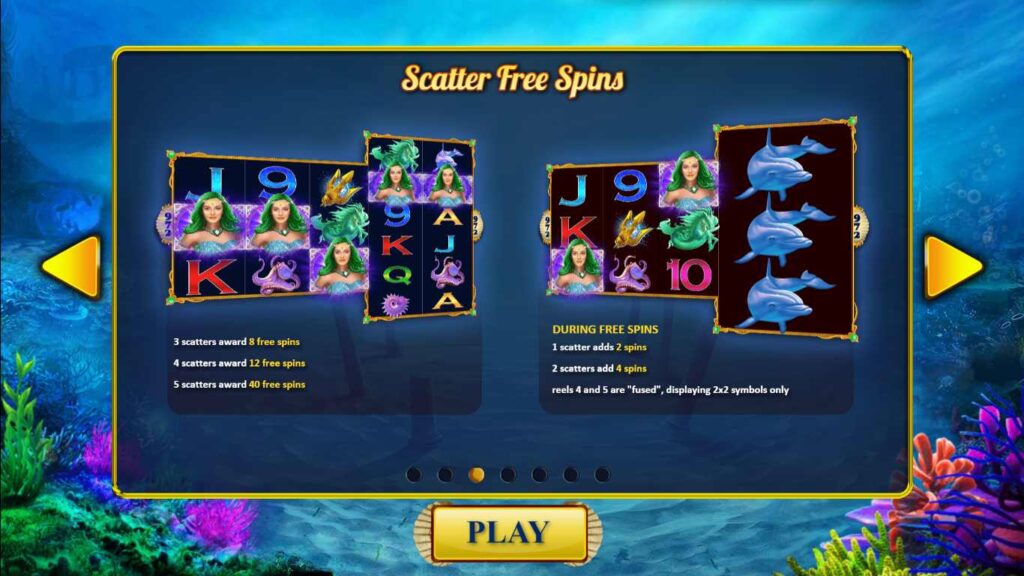 Scatter free spins on King of the Trident