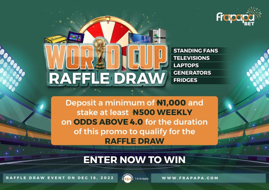 How to enter Frapapa 2022 World Cup raffle draw promo